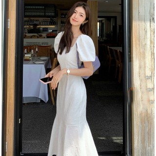 Đầm váy freesize đuôi cá form dài 2 màu