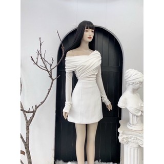 Áo thun kiểu bẹt vai tay dài
