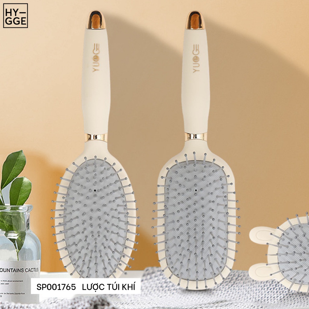Lược chải tóc, gỡ rối HYGGE, lược massage có túi đệm khí, lược huyên dụng cho tóc xoăn