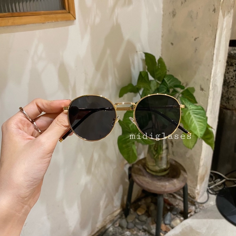 Kính râm form tròn retro unisex - retro glasses