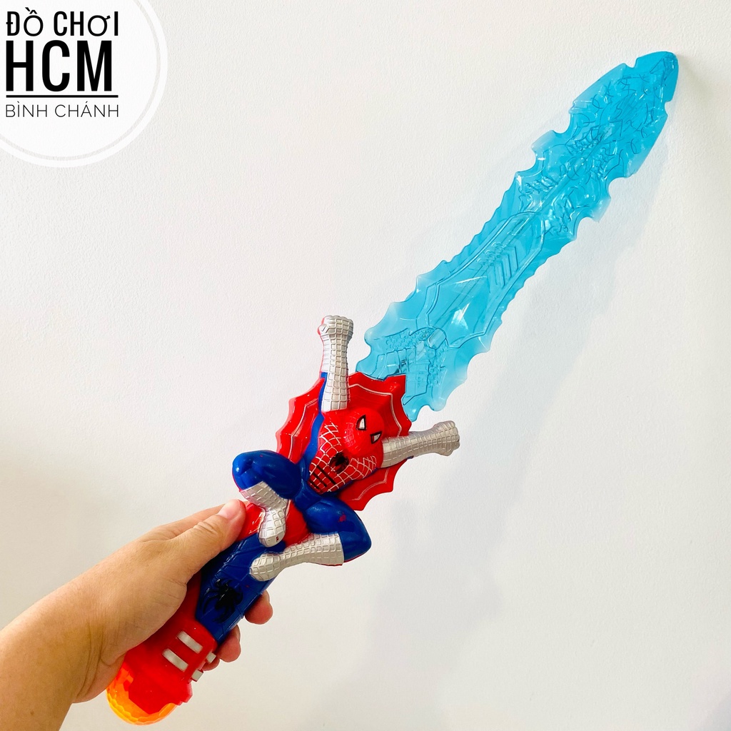 Đồ chơi trẻ em thanh kiếm người nhện cho bé thích siêu anh hùng marvel spiderman lazer
