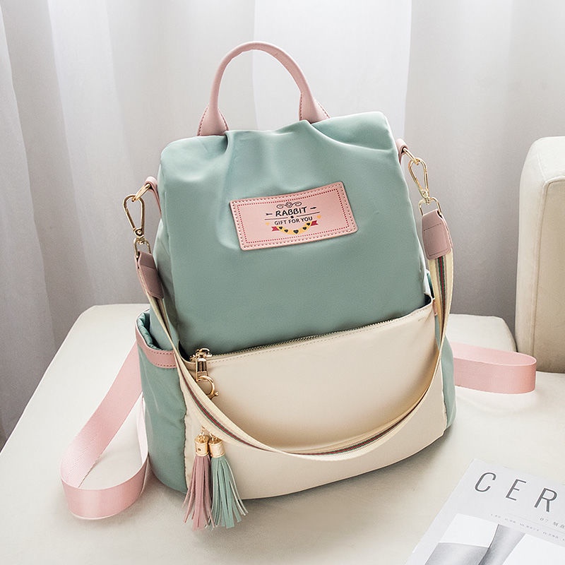Balo nữ vải dù nhiều ngăn chống trộm thời trang MIM STORE RAB225
