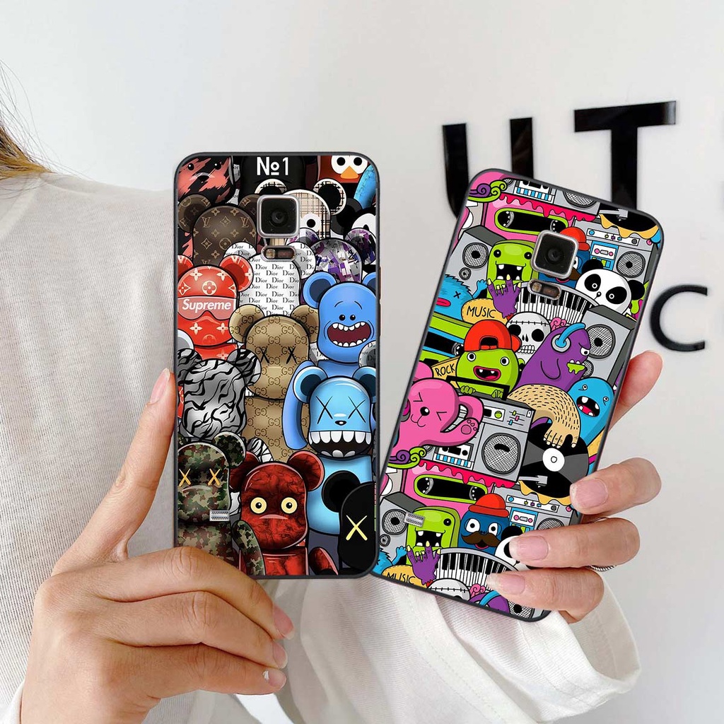 Ốp lưng Samsung Note 4 / Note 5 hình kaws bearbrick gấu siêu đẹp, ốp rẻ bền đẹp