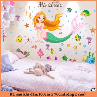 Decal Nàng tiên cá AM7082 - thaomivi
