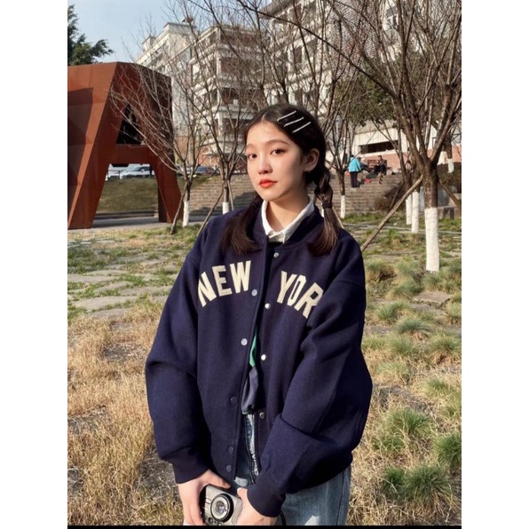 Áo bomber varsity New York