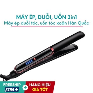 Máy ép duỗi tóc uốn tóc xoăn hàn quốc 3in1 thanh gốm là tóc nhanh giúp kẹp thẳng tóc tránh hư tổn