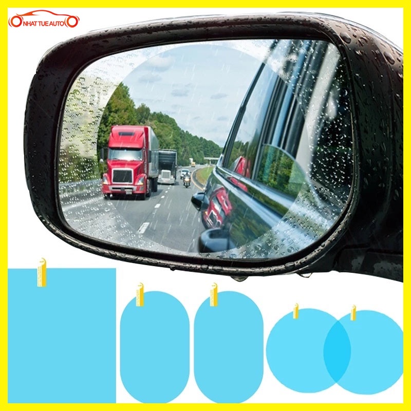 MIẾNG DÁN CHỐNG BÁM NƯỚC GƯƠNG Ô TÔ, MIẾNG DÁN GƯƠNG ĐỦ BỘ, CHỐNG SƯƠNG MÙ, MƯA, NƯỚC BẮN...