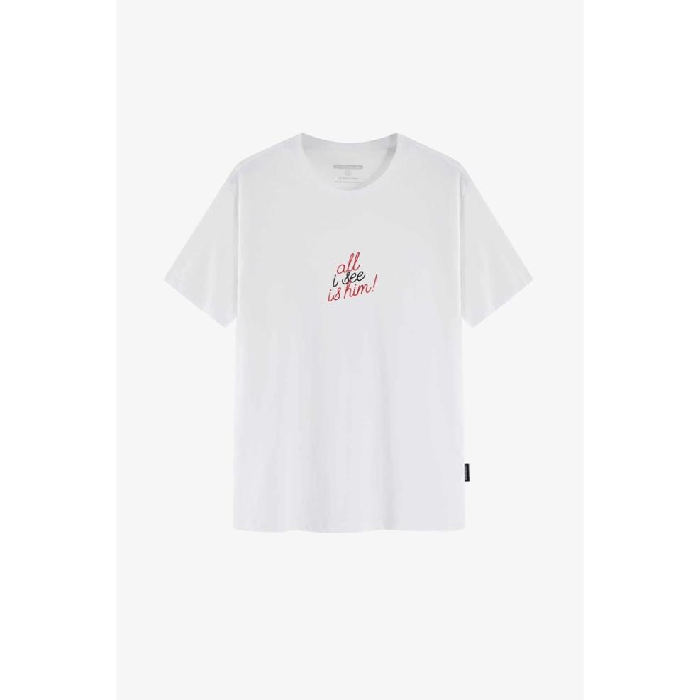 Couple Box - Combo 2 Áo thun Cotton Basics 200gsm in All I see is him/her - thương hiệu Coolmate chất lượng cao sale off