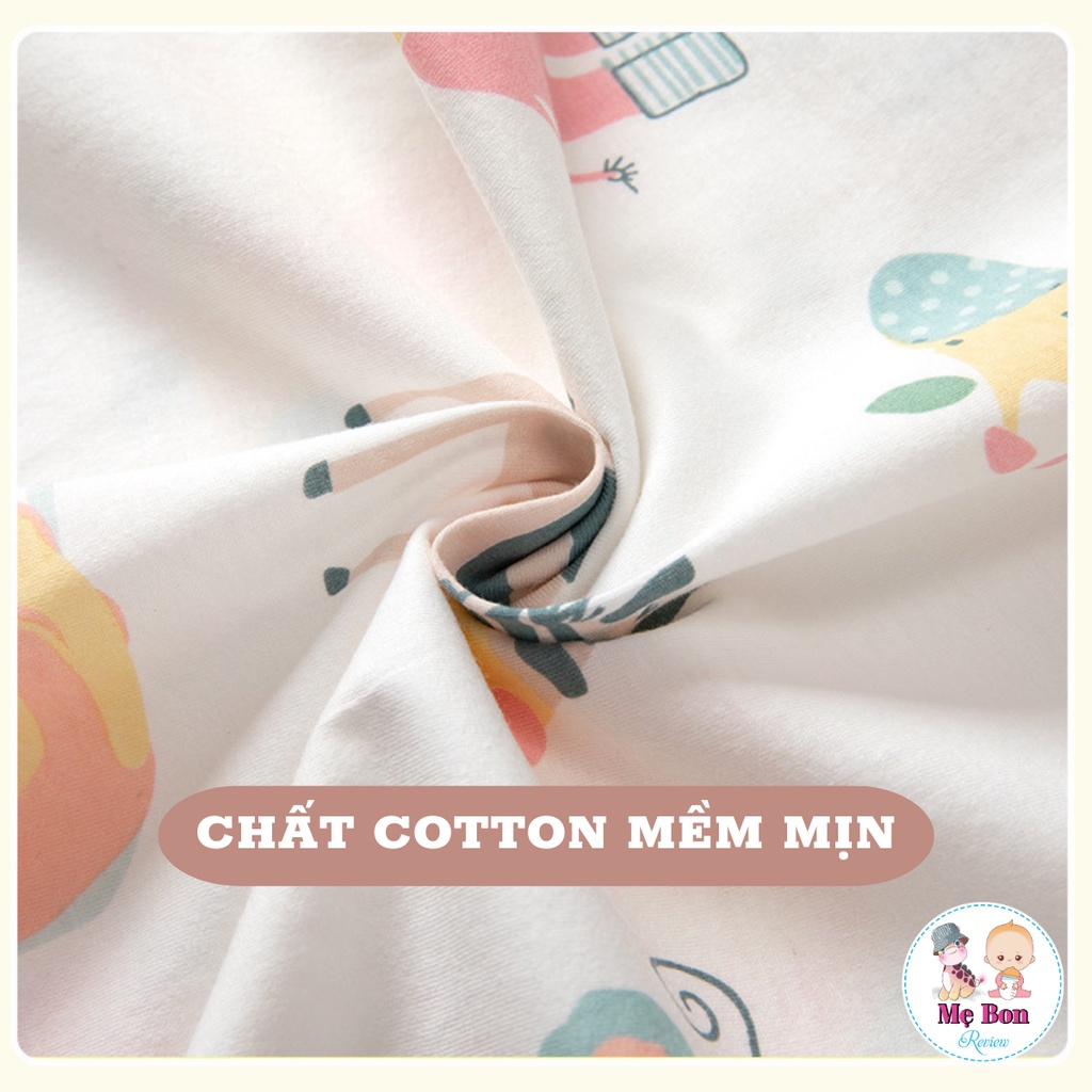 Túi ngủ hở chân cho bé có lưới mùa hè chất cotton thoáng mát