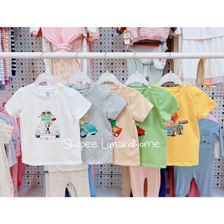 Áo cộc tay DOKMA cho bé trai (6-9M đến 24-36M)