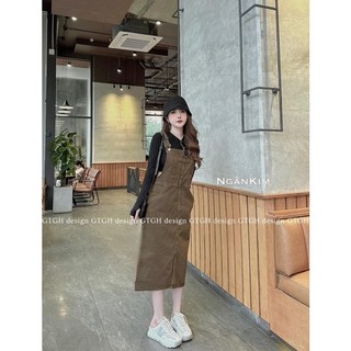 Váy yếm dáng đai Hàn Quốc