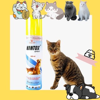 Hantox - spray 300ml xịt ve ghẻ bọ chét chó mèo