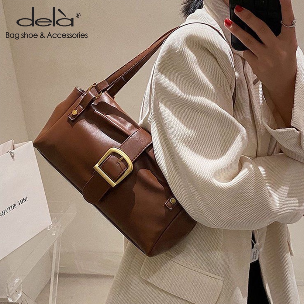 Dela 2023 Túi Đeo Vai Bằng Da Mềm Sức Chứa Lớn Hợp Thời Trang Cho Nữ