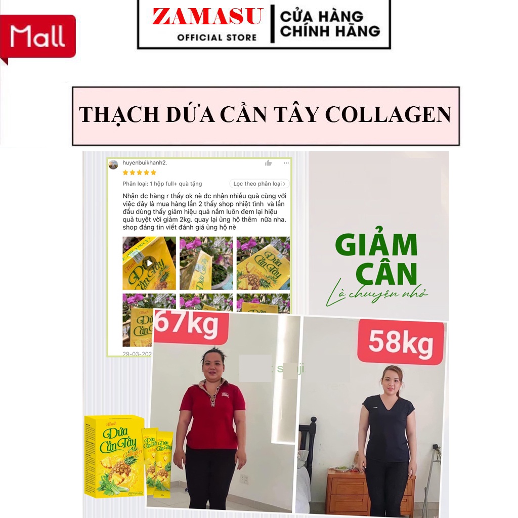 Thạch Dứa Cần Tây Collagen Giảm Cân Nhanh Hiệu Quả Cấp Tốc An Toàn Không Phải Thuốc. | BigBuy360 - bigbuy360.vn