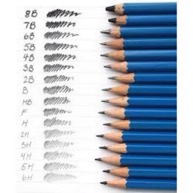 Bút chì cây, bút chì gỗ, viết chì chuốt sản xuất tại Đức Staedtler Mars HB-B-2B-3B-4B-5B-6B-7B-8B