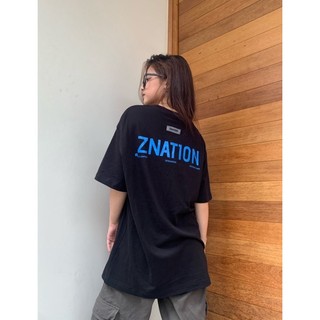 Áo Thun ZNATION Basic Tee Unisex Oversize Màu Đen