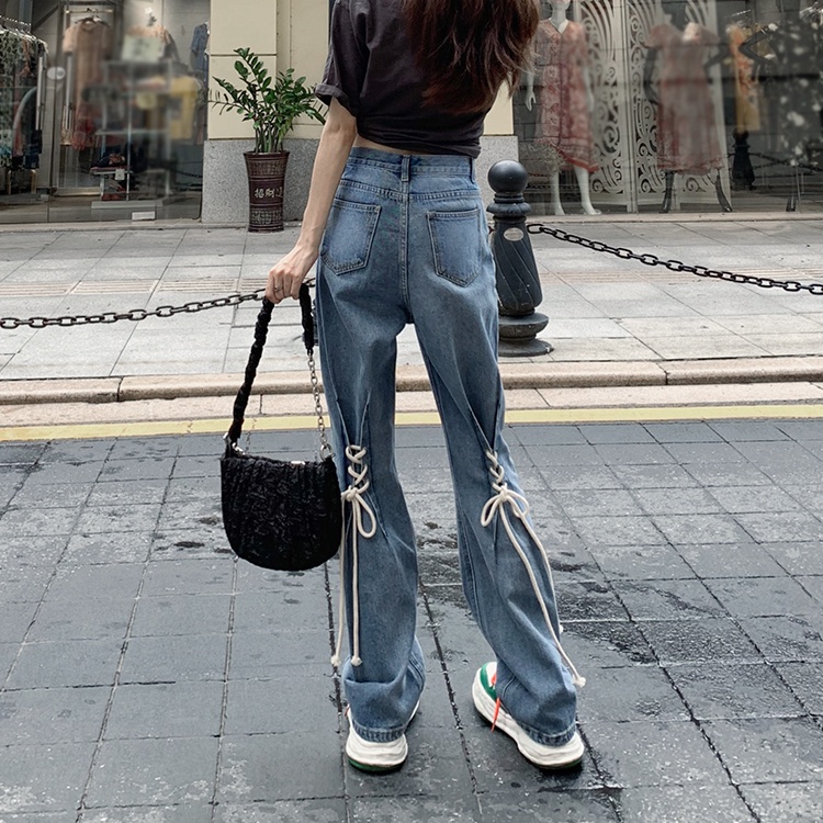 NUZIRO Quần jeans Dài Ống Loe Thời Trang Dành Cho Nữ