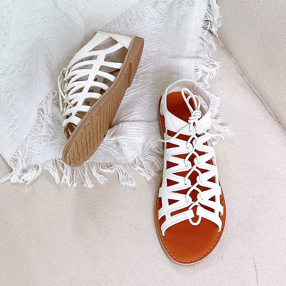 Giày dép đế trấu sandal nữ cột dây chiến binh Detaunisex phong cách văn phòng Birken êm chân - SX03