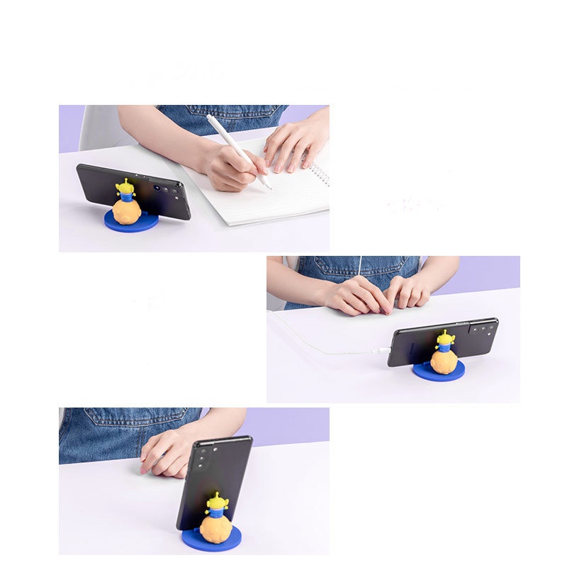 Giá Đỡ Điện Thoại Bằng Acrylic Hình Disney Miniso Sanrio Alien Sullivan Strawberry Lotso Kuromi Cinnamorol Pochacco Dễ Thương