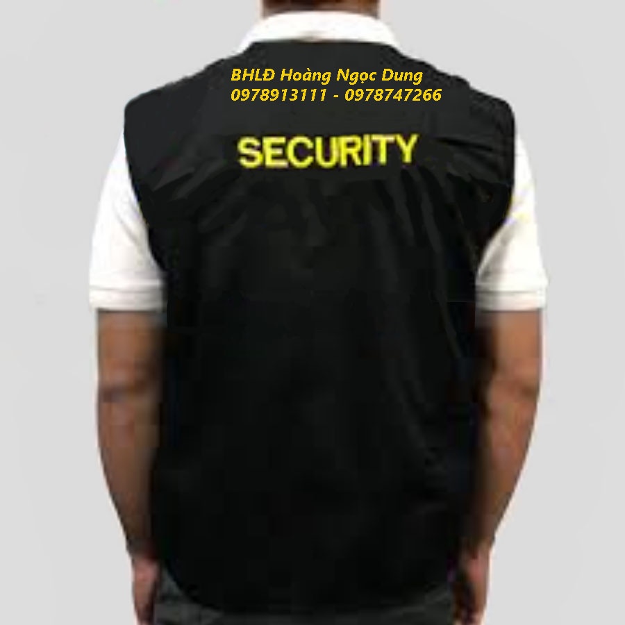 ÁO GHILE CƠ ĐỘNG màu đen BỀN ĐẸP dành cho BẢO VỆ