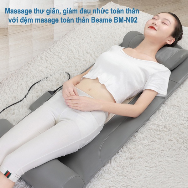 Đệm, Nệm Massage Toàn Thân, Thảm Mát Xa Lưng Hồng Ngoại Trị Liệu Beame BM-N92