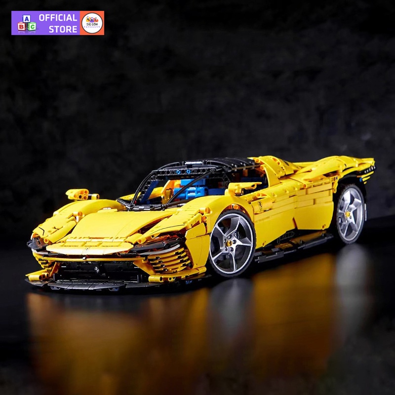 Đồ Chơi Lắp Ráp Mô Hình Xe TECHNIC Ferrari Daytona SP3 Tỉ Lệ 1:8 Điều Khiển Từ Xa Với 3700+PCS