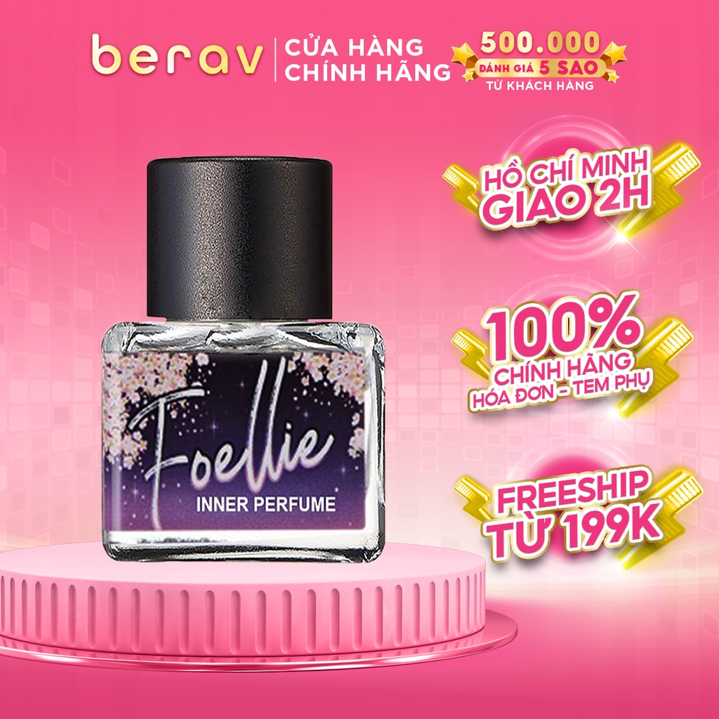 Nước hoa vùng kín hương đào ngọt ngào Foellie Eau De Innerb Perfume 5ml - Cherry Blossom (chai màu tím)