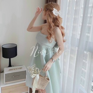 [ CHUBBY BIGSIZE ] ĐẦM DÂY BBD NƠ LƯNG BIGSIZE TỪ 50-100kg