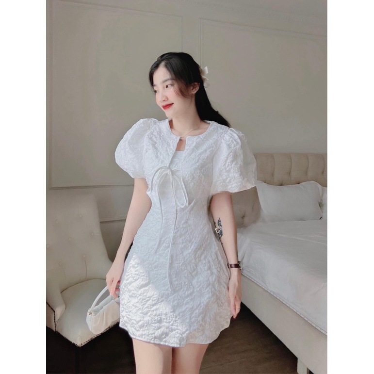 SIÊU SALE SET ĐẦM KÈM KHOÁC GẤM THIÉT KẾ ĐƠN GIẢN XINH XẮN KHI ĐI CHƠI , DỰ TIỆC CN