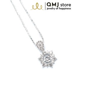 Dây chuyền bạc QMJ Bông tuyết nạm đá tinh tế, gia công sắc sảo - Q127