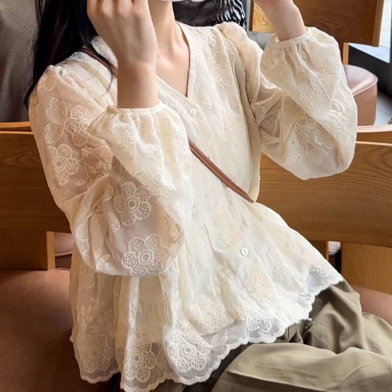 Áo babydoll ren 2 lớp - Retrostyle - Aobbd3300