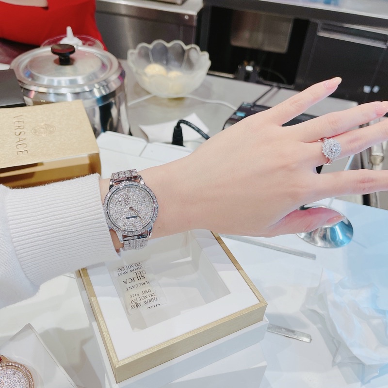 Đồng hồ nữ Scottie 33mm tiểu thư mặt đá sang trọng Mai Luxury Watch SC 9106