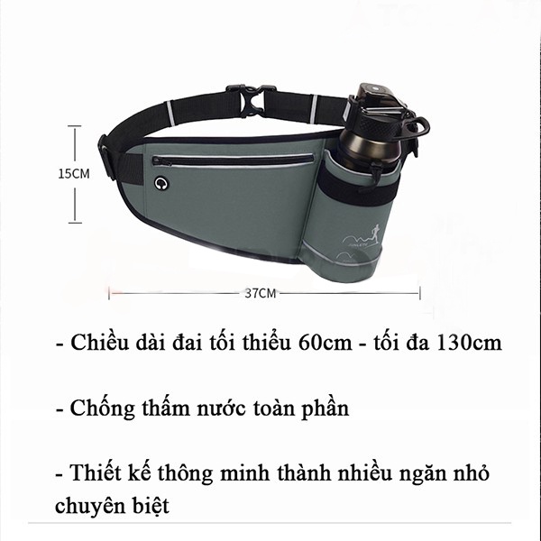 Túi Đeo Nam Nữ Chạy Bộ Túi Đeo Hông Đeo Bụng Hỗ Trợ Chạy Bộ Tập Thể Thao TXsport