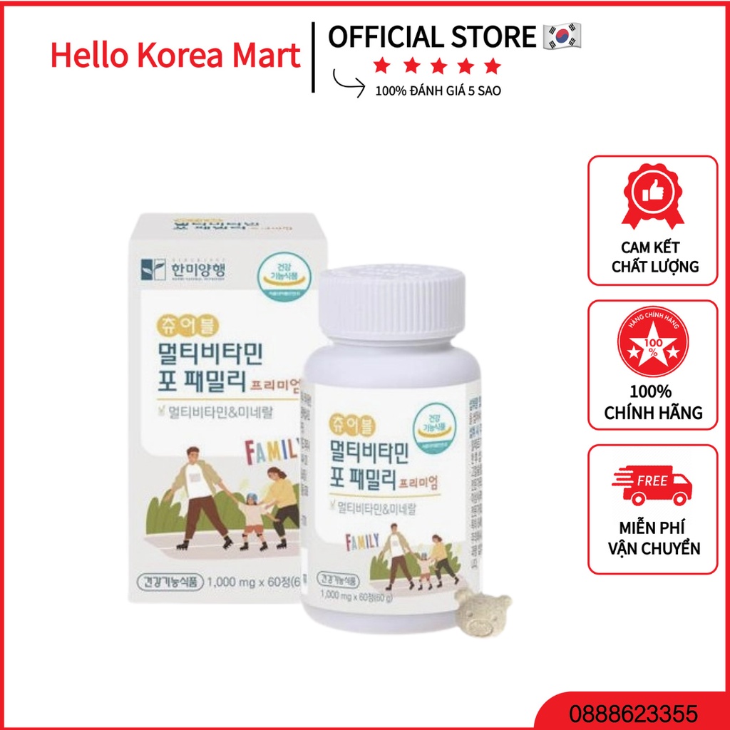 Vitamin Tổng Hợp Hanmi Multi Vitamin For Family Dành Cho Người Lớn Và Trẻ Em