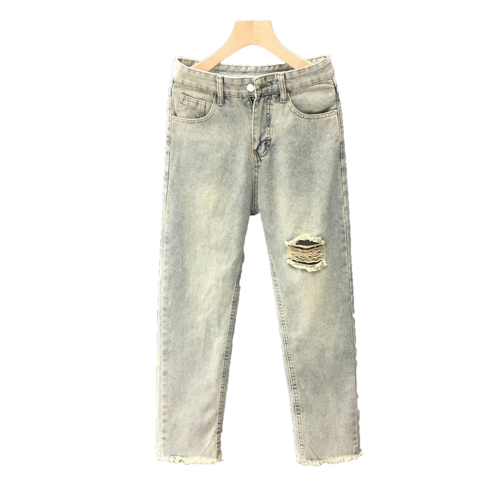 Quần jean nam ống rộng - phong cách unisex - dáng suông phong cách hàn quốc ( rêu 01) | BigBuy360 - bigbuy360.vn