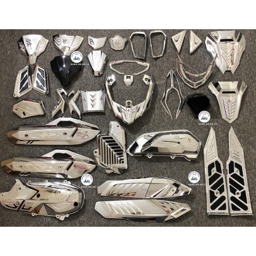 [Airblade 2023-2025] Ốp trang trí xe AB 2023-2025 Airblade 2023-2025 mạ crom ARTISTAR