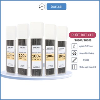 Hộp ngòi bút chì kim Deli ngòi HB, 2B 0,5/0,7mm
