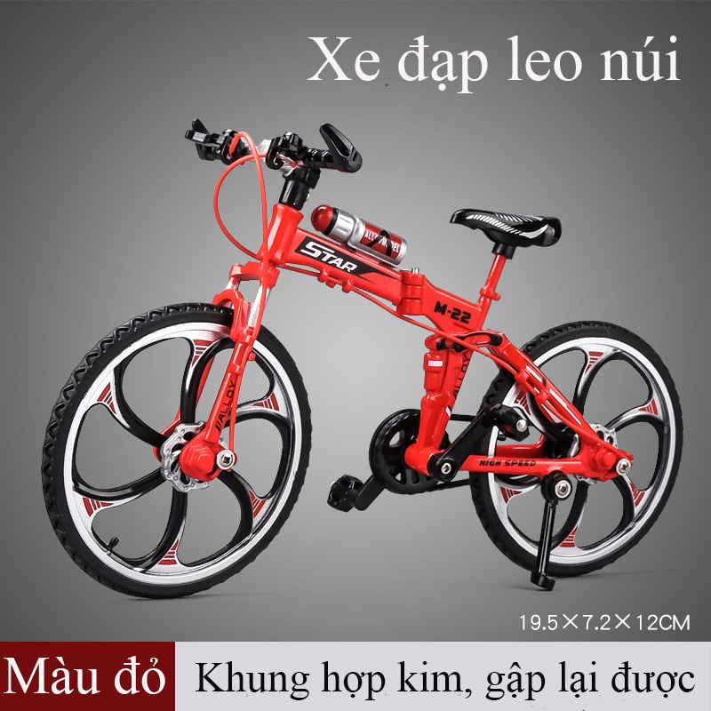 Mô hình xe đạp leo núi  KAVY khung kim loại gấp gọn được tỷ lệ 1:8