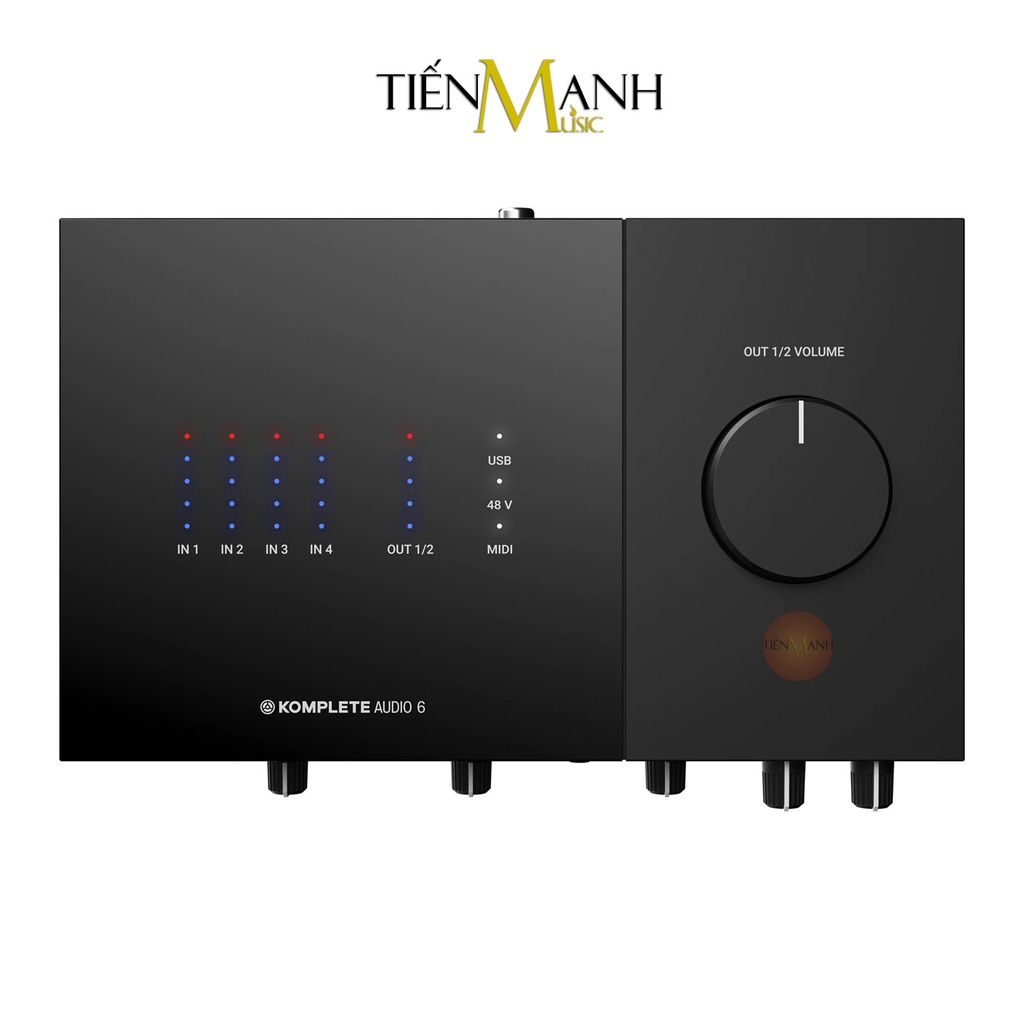 Soundcard Komplete Audio 6 MK2 - Bộ Thu Âm, Livestream Native Instruments Audio Sound Card NI