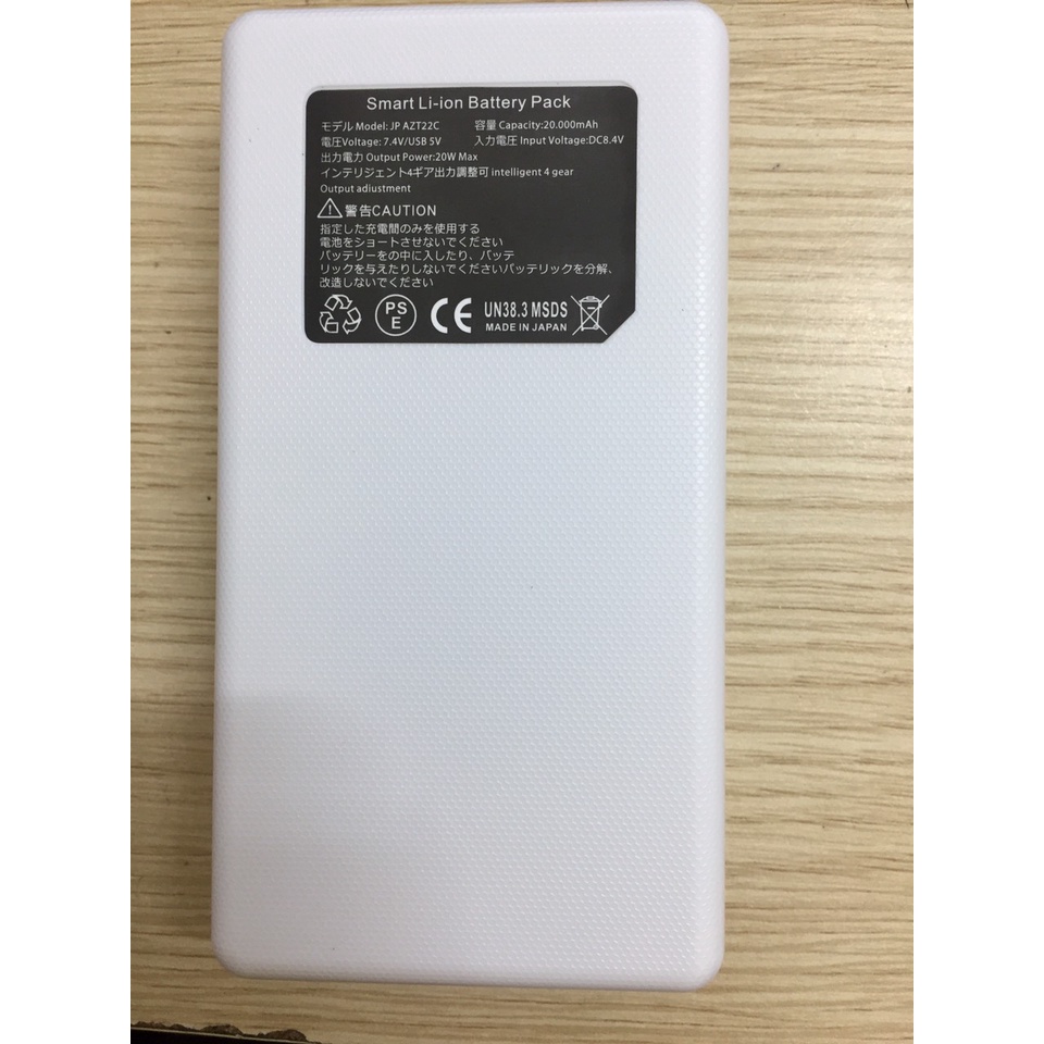 Pin Nhật 30.000mAh Chính Hãng Dành Cho Áo Điều Hoà Nhật Bản, Chạy 12-17 Tiếng ở Chế Độ Quạt To Nhất, BH 12 Tháng
