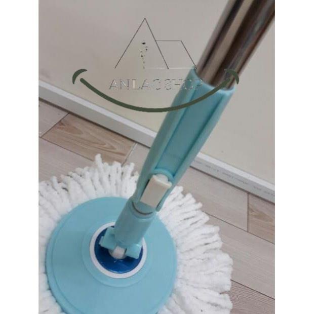 Combo 2 cây lau nhà 360 độ inox lớn 22mm - 25mm PP1.1 Homeone ( khóa lật - đã kèm bông lau ) - màu ngẫu nhiên!