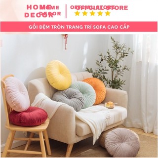Đệm ngồi, gối tựa hình tròn cao cấp nhiều màu