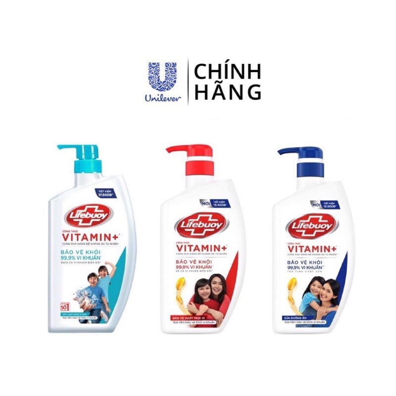 Sữa tắm Lifebuoy diệt khuẩn 800g