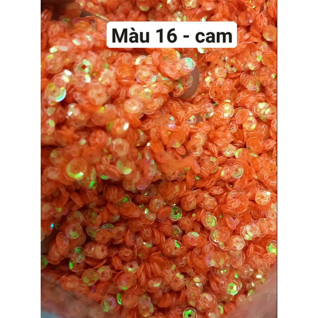 10gam kim sa tròn, kim sa vảy cá 4-6-8-10mm đủ màu,trang trí quần áo, thủ công handmade tùy thích