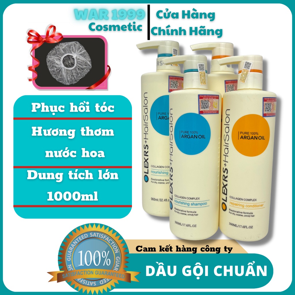 Dầu gội xả Olexrs Hair Salon 500ml - 960ml chính hãng kem ủ tóc phục hồi chống rụng