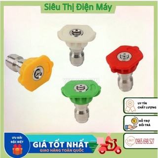 Bộ 4 béc phun - đầu béc các góc gắn súng xịt rửa xe áp lực cao