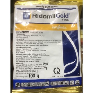 Thuốc trị nấm cho cây Ridomil Gold 100 gr (Bao bì mới)