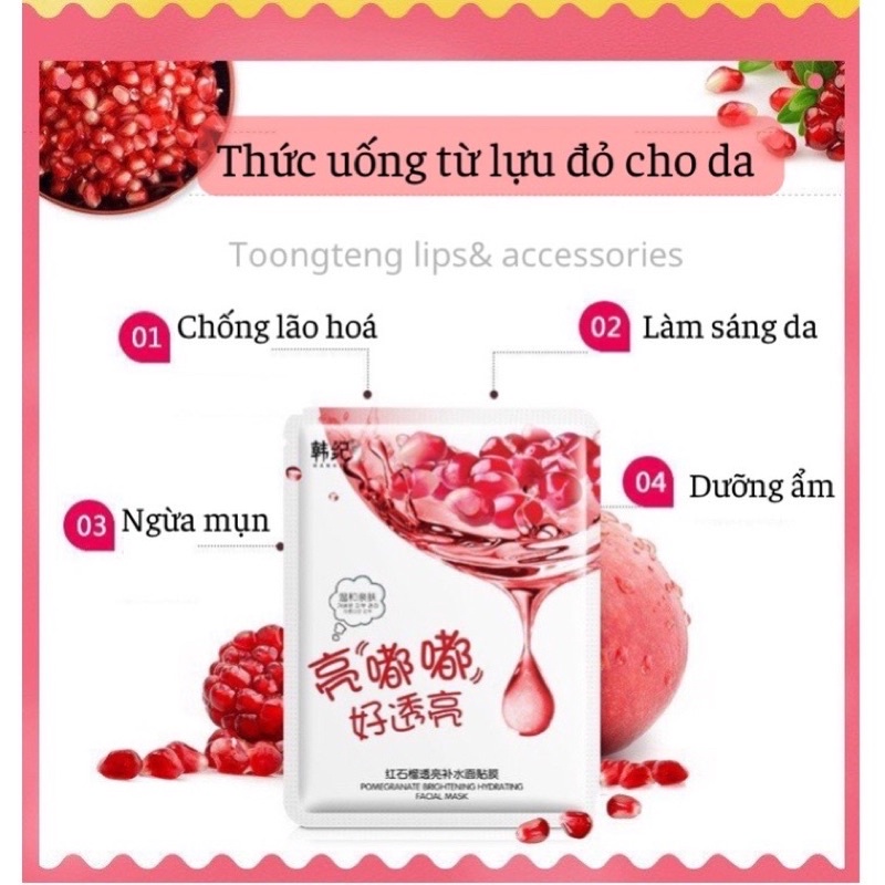 Mặt Nạ Giấy Dưỡng Ẩm Trái Cây Cao Cấp Enzyme Ngăn mụn Trẻ Hóa Da Săn Chắc Da FUZIMEI