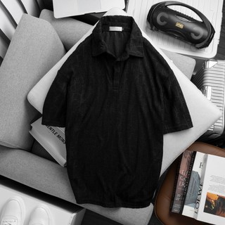 set polo họa tiêt chữ D basic dễ mặc