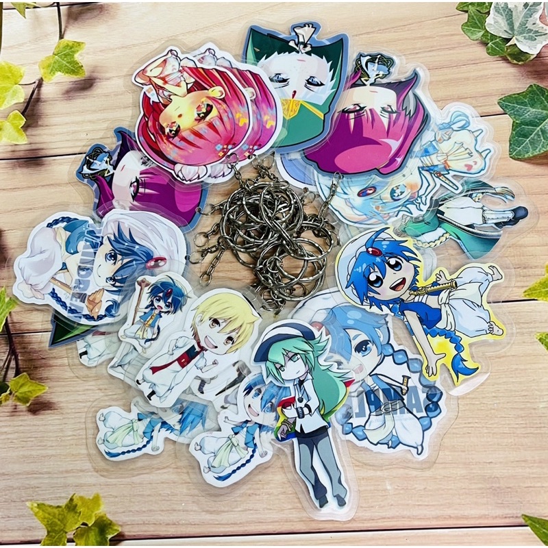 Móc treo khoá anime Magi mê cung thần thoại 3 móc khác nhau/  Móc khoá mê cung ma thuật magi